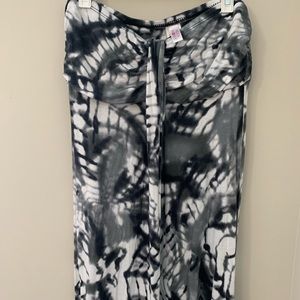 Black and White Tie dye dress